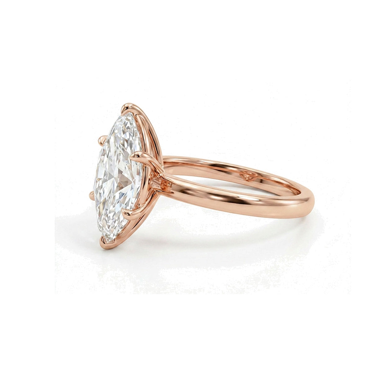 Marquise Solitaire Ring — certified lab grown diamond ring from Vimora Diamonds