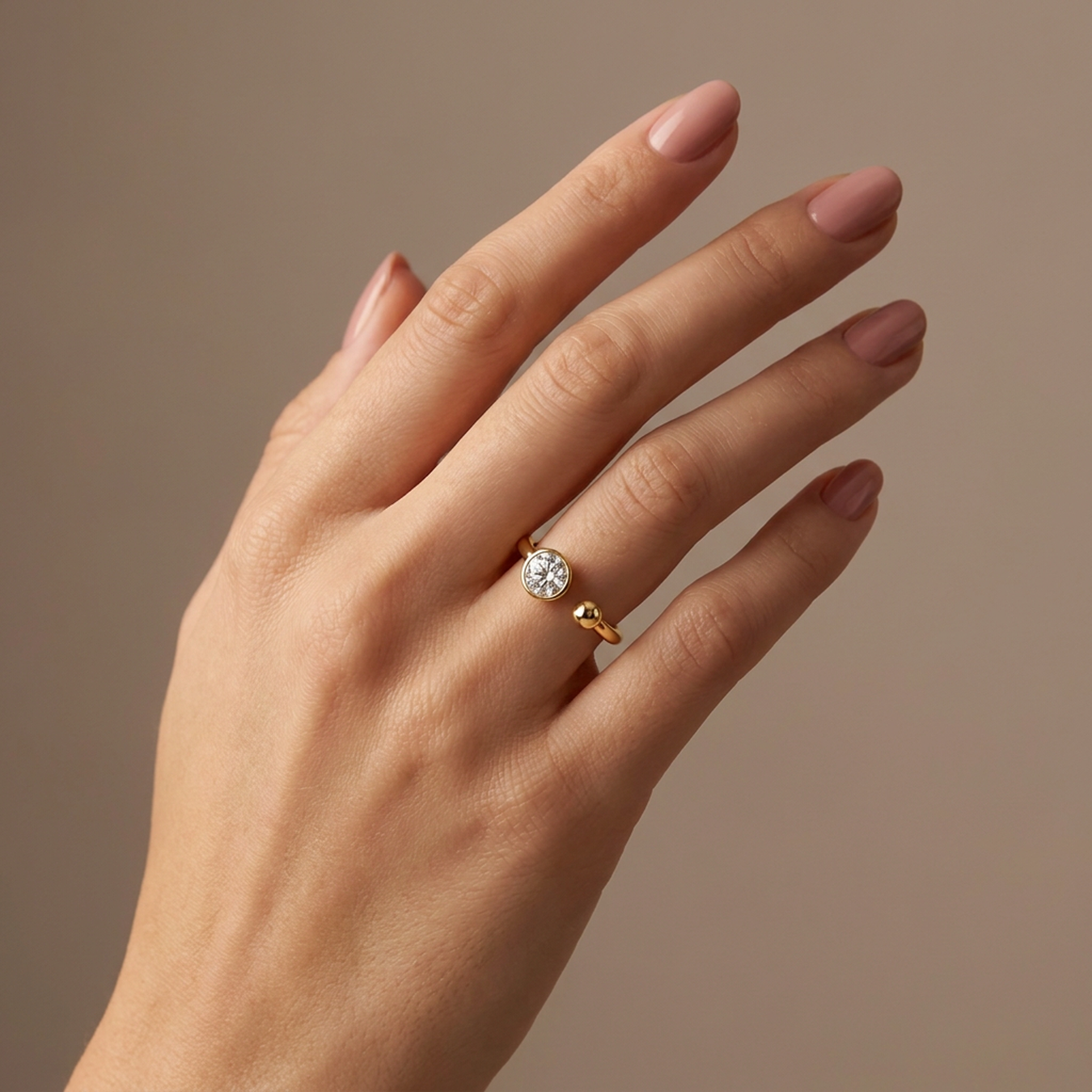 Classic Round Brilliant Bezel Ring