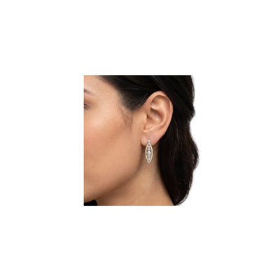 Graduated Journey Marquise Frame Earrings — lab grown diamond earrings handcrafted by Vimora Diamonds