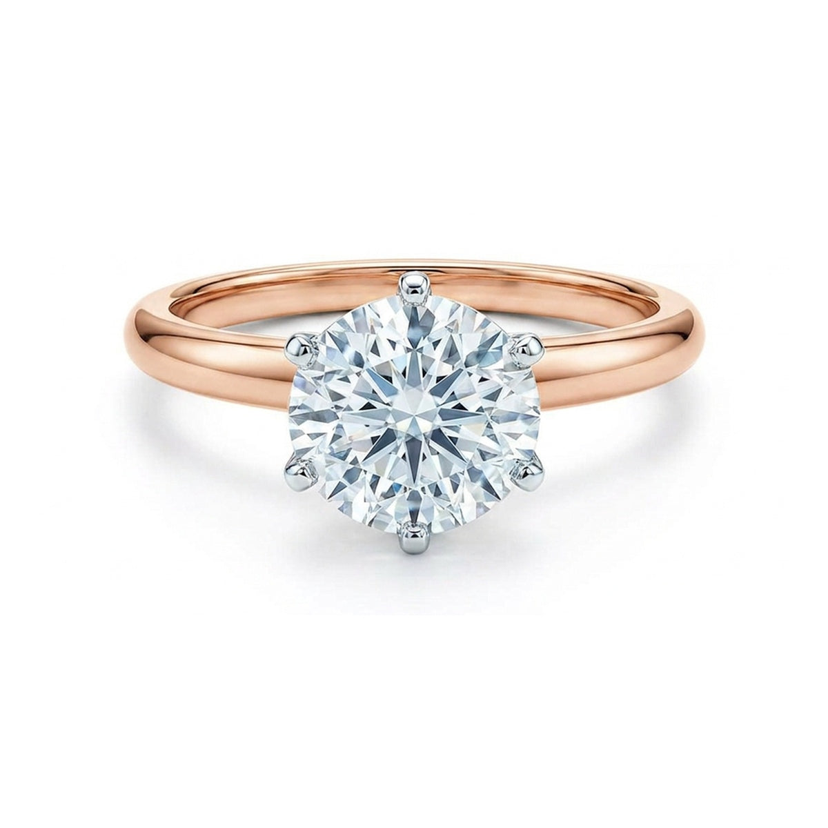 Classic Round Brilliant Solitaire Engagement Ring — certified lab grown diamond ring from Vimora Diamonds