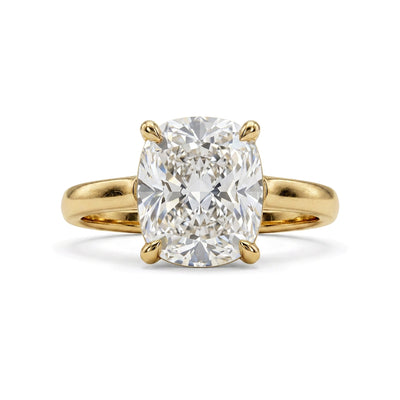 Cushion Solitaire Ring — cushion lab grown diamond ring by Vimora Diamonds