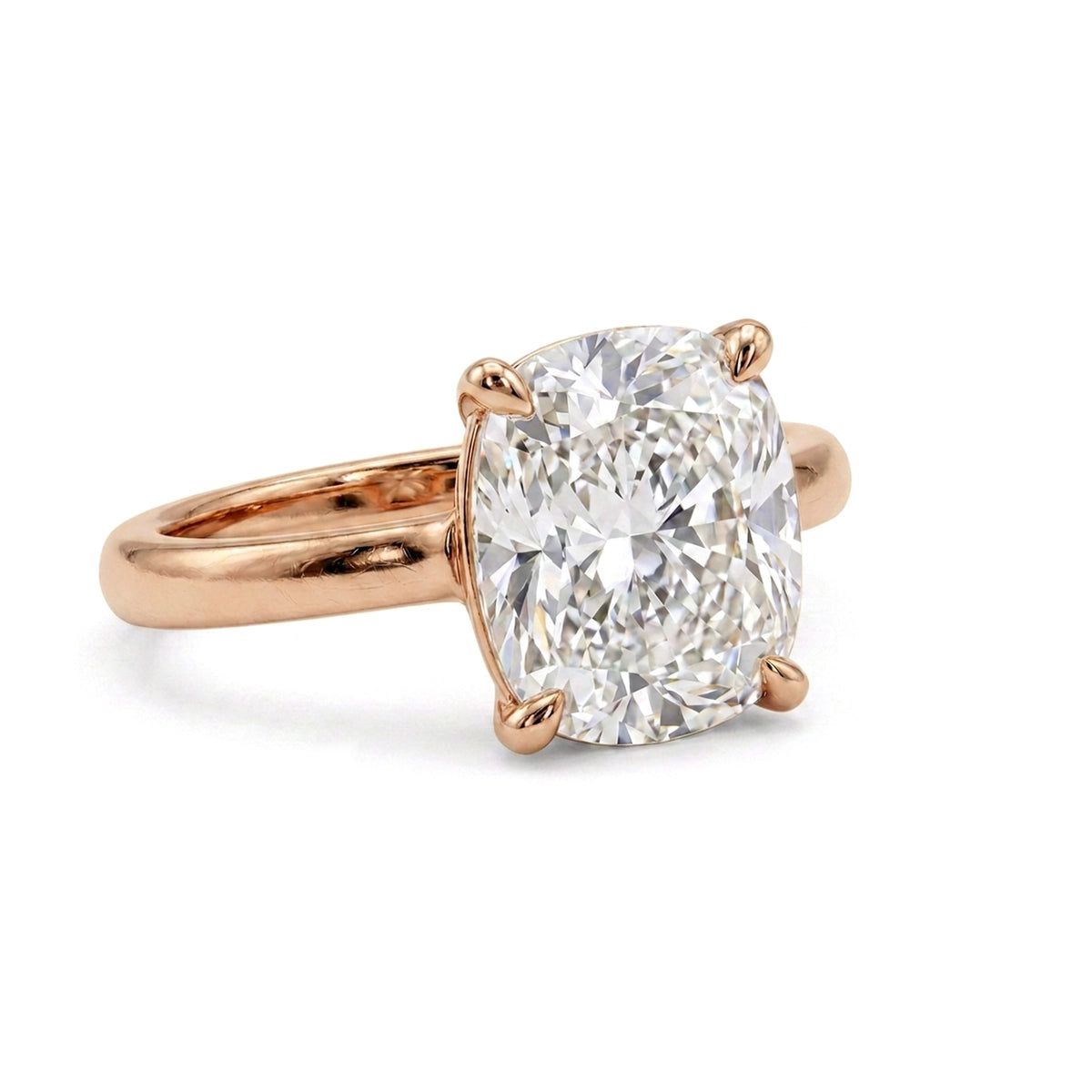Cushion Solitaire Ring — certified lab grown diamond ring from Vimora Diamonds