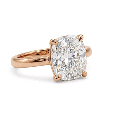 Cushion Solitaire Ring — certified lab grown diamond ring from Vimora Diamonds