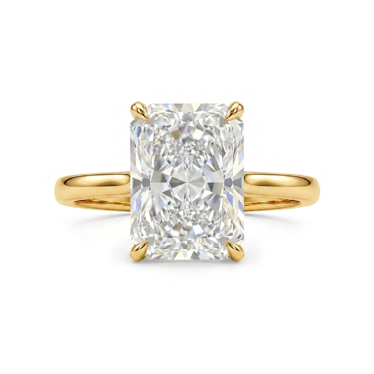 Radiant Solitaire Ring — radiant lab grown diamond ring by Vimora Diamonds