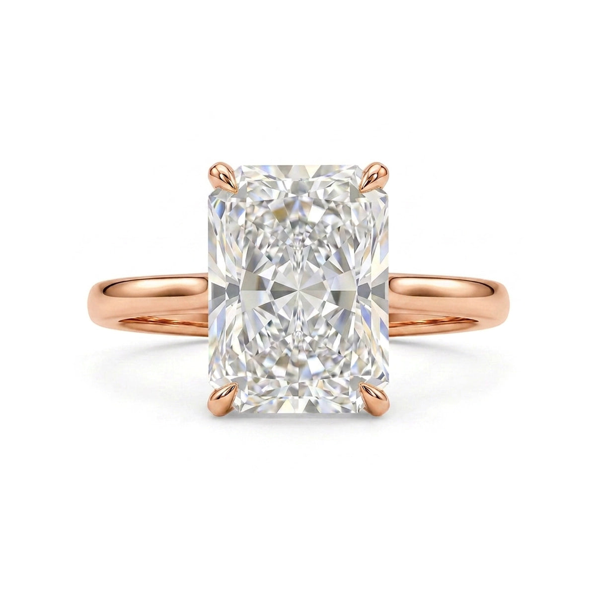 Radiant Solitaire Ring — certified lab grown diamond ring from Vimora Diamonds