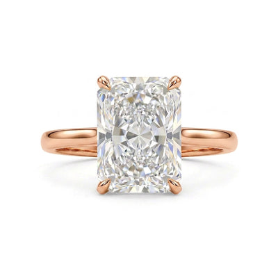 Radiant Solitaire Ring — certified lab grown diamond ring from Vimora Diamonds