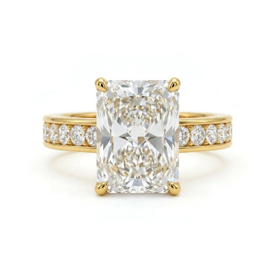 Radiant Channel-Set Ring — radiant lab grown diamond ring by Vimora Diamonds