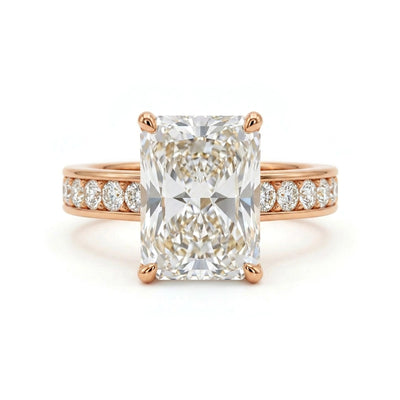 Radiant Channel-Set Ring — certified lab grown diamond ring from Vimora Diamonds