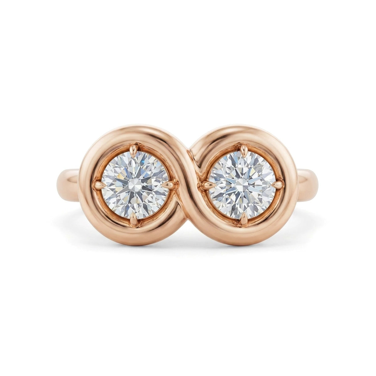 Infinity Circle Toi et Moi Ring — certified lab grown diamond ring from Vimora Diamonds