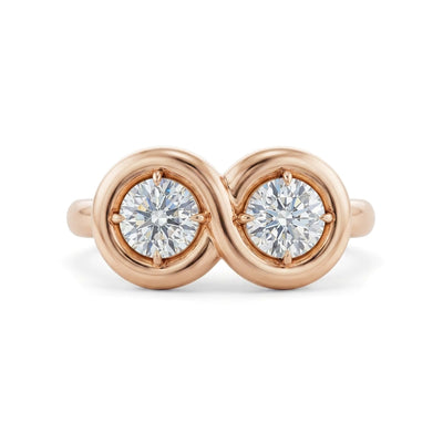 Infinity Circle Toi et Moi Ring — certified lab grown diamond ring from Vimora Diamonds